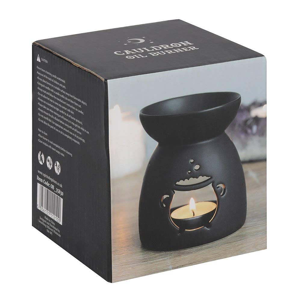 Black Cauldron Cut Out Oil Burner and Wax Warmer