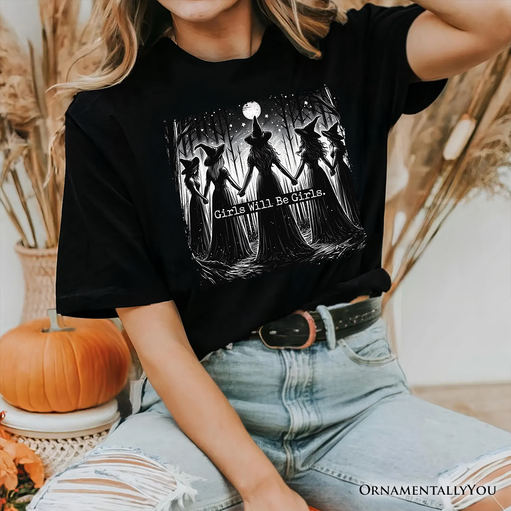 Girls Will Be Girls Spooky Witch Coven Tee - Size: M
