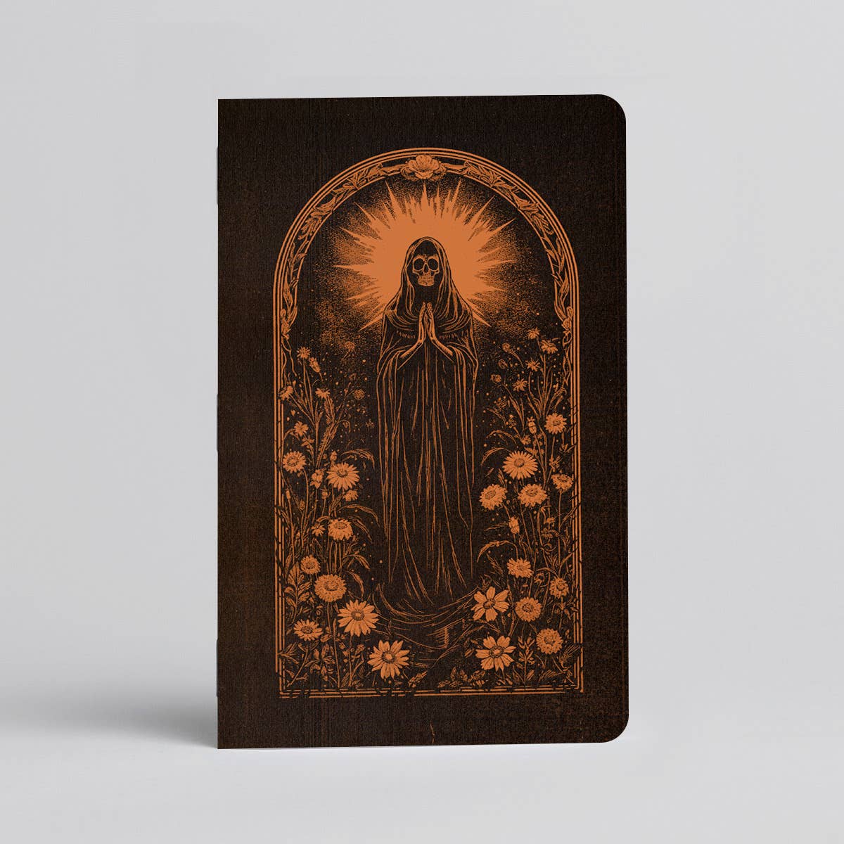 Bloom of the Eternal - Notebook - Gothic Skeleton Reaper: Lined / 3.5 x 5.5"