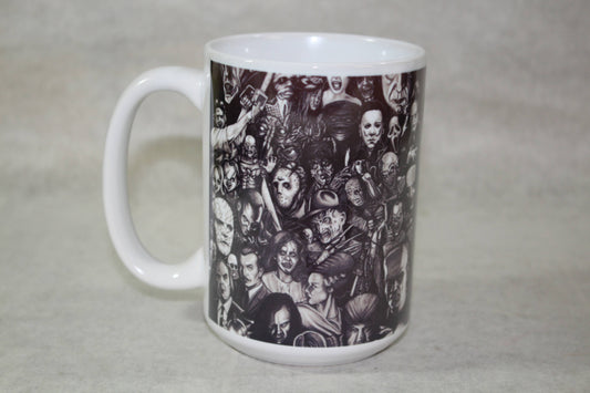 Classic Monster Movie Horror Collage Coffee Mug