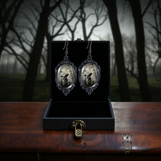 Raven's Mourning Earrings
