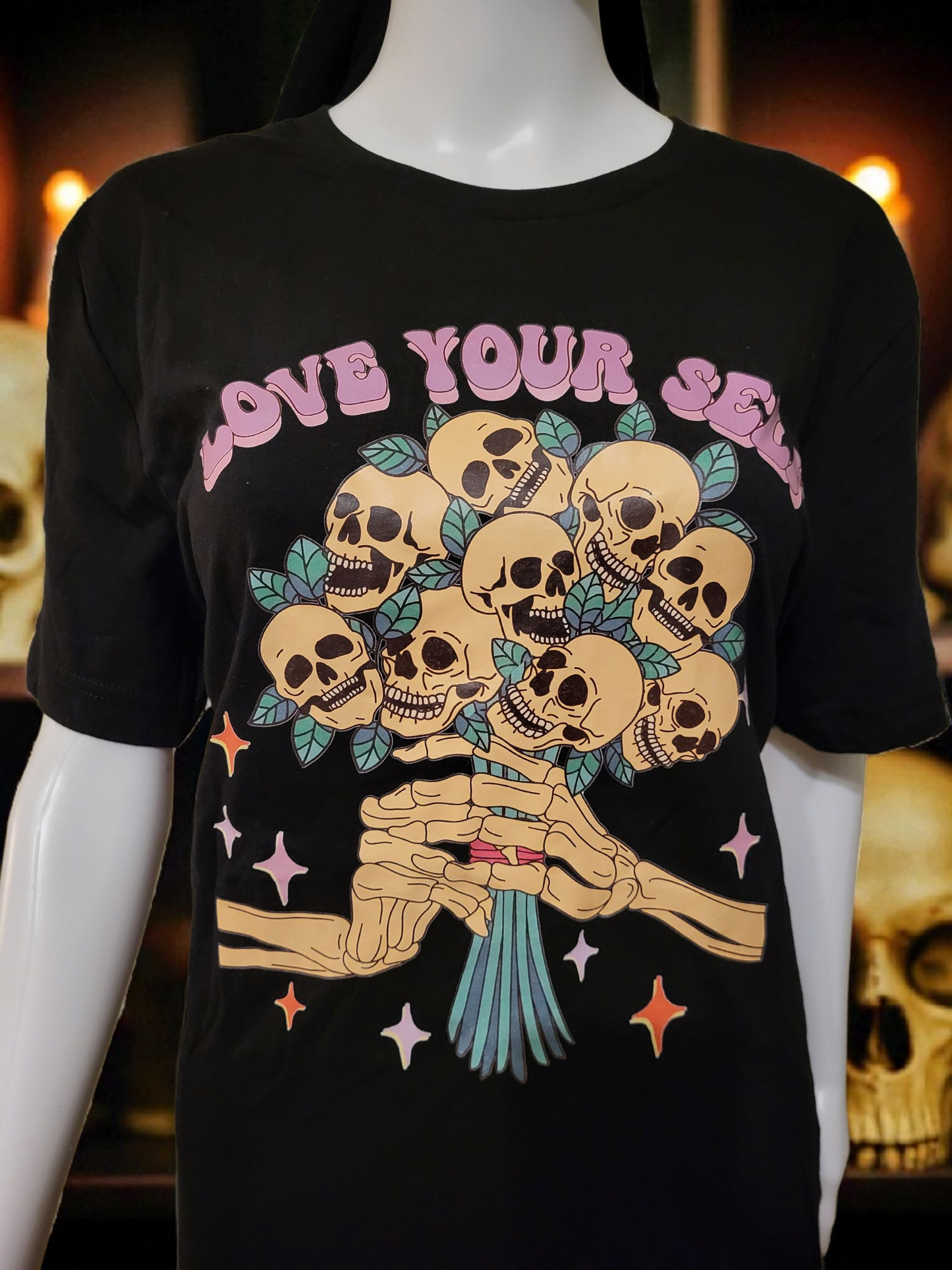 Love Yourself Skull Tee - Size: L