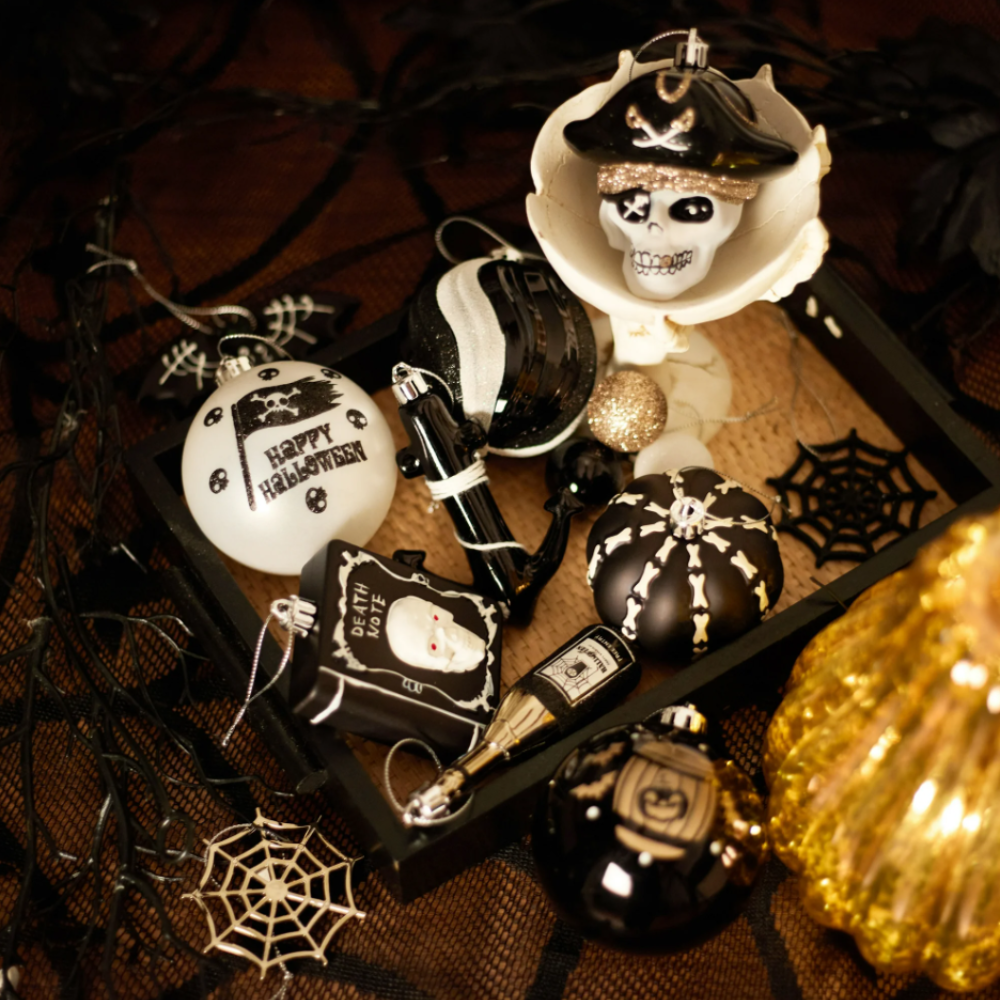 Halloween Christmas Tree Ornaments Set, 70-Piece - Shatterproof