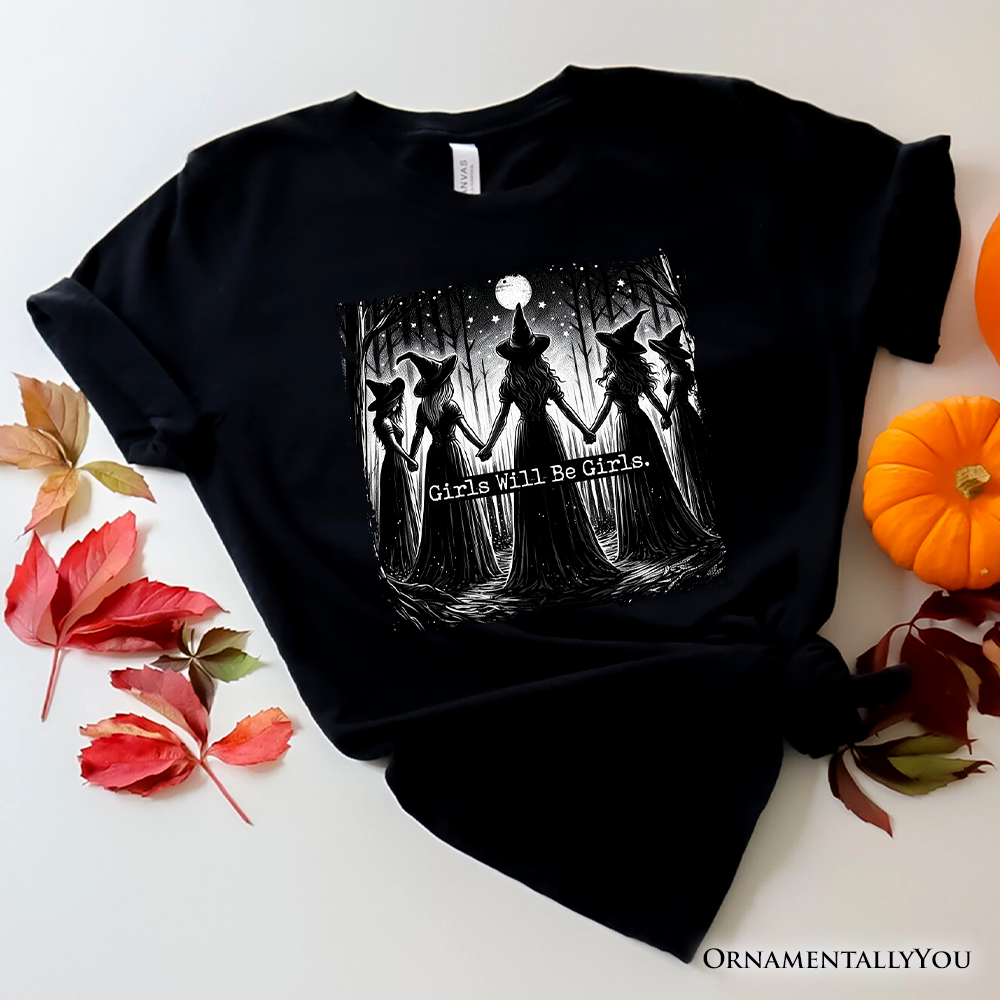 Girls Will Be Girls Spooky Witch Coven Tee - Size: M