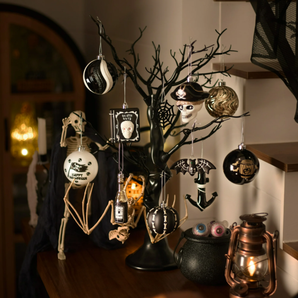 Halloween Christmas Tree Ornaments Set, 70-Piece - Shatterproof
