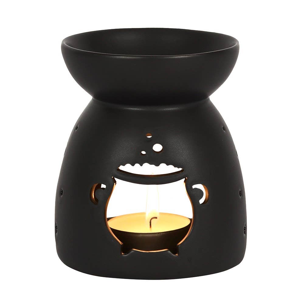 Black Cauldron Cut Out Oil Burner and Wax Warmer