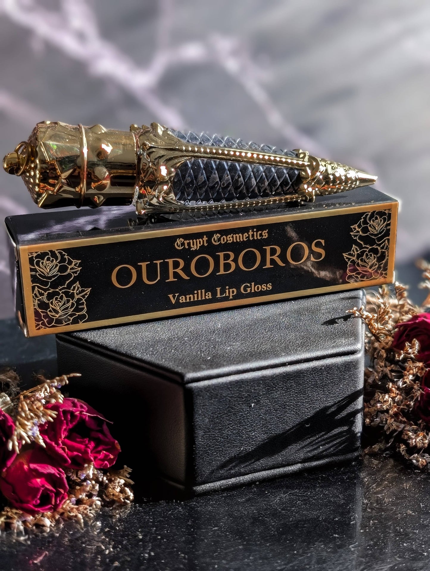 OUROBOROS - Black Colored vanilla Lip Gloss
