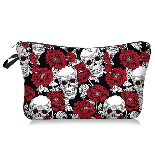 Skull & Rose Cosmetic Pouch